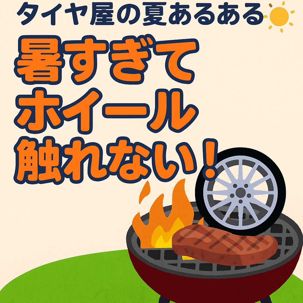 【ひとりごと】タイヤ屋の夏あるある☀️