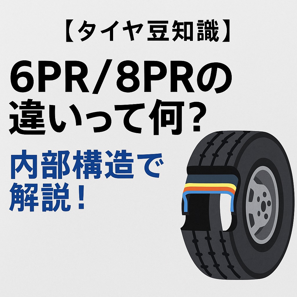 【タイヤ豆知識】 6PR／8PRの違いって何？内部構造で解説！ 🚛🔍